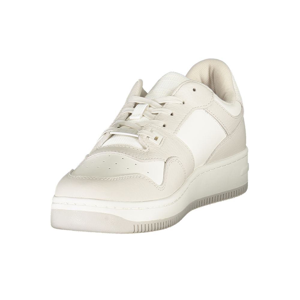 Tommy Hilfiger White Polyurethane Men Sneaker - Luxe Nova