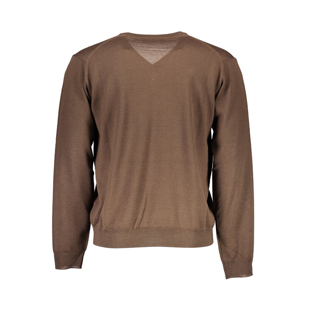 Romeo Gigli Marrone Lana Men Sweater - Luxe Nova