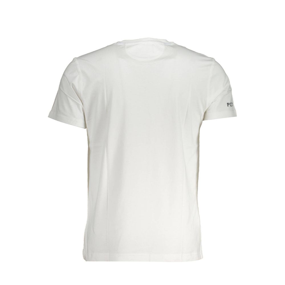 La Martina Bianco Cotton Men T-Shirt - Luxe Nova