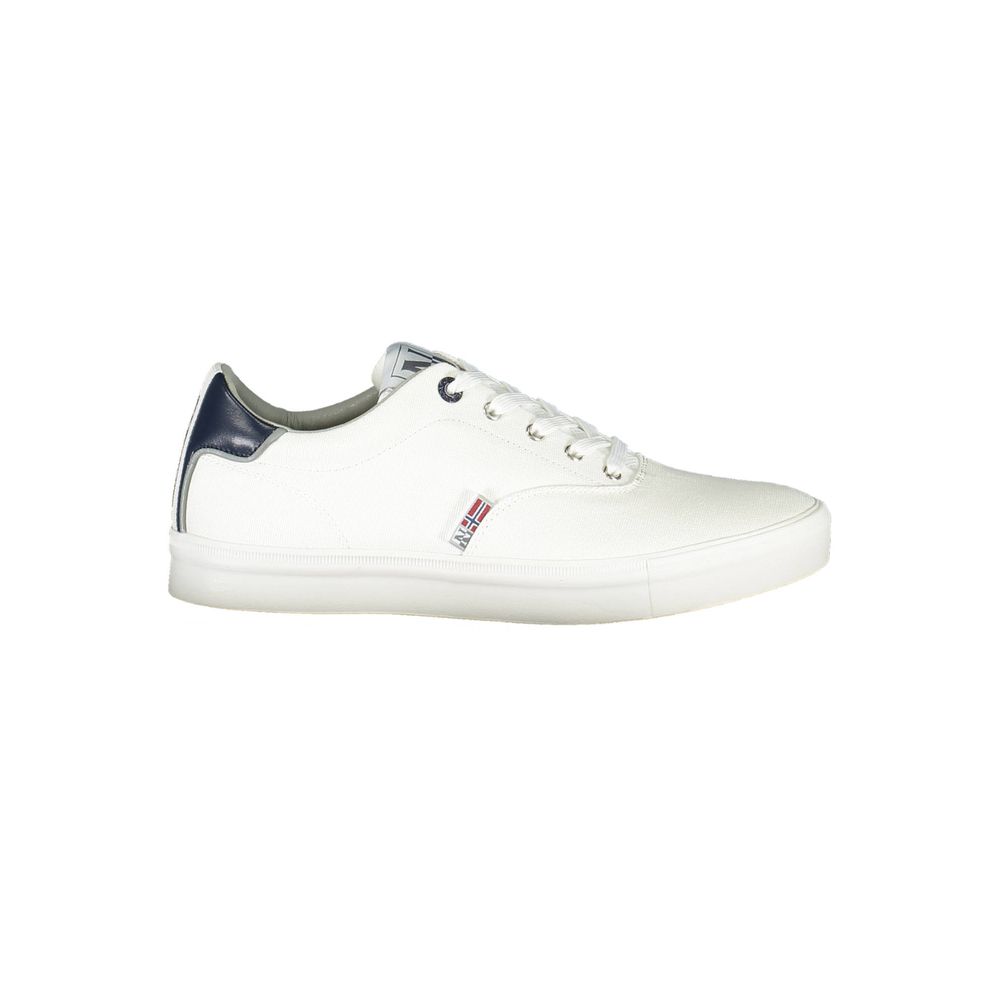 Napapijri White Polyester Athletic Sneakers - Luxe Nova
