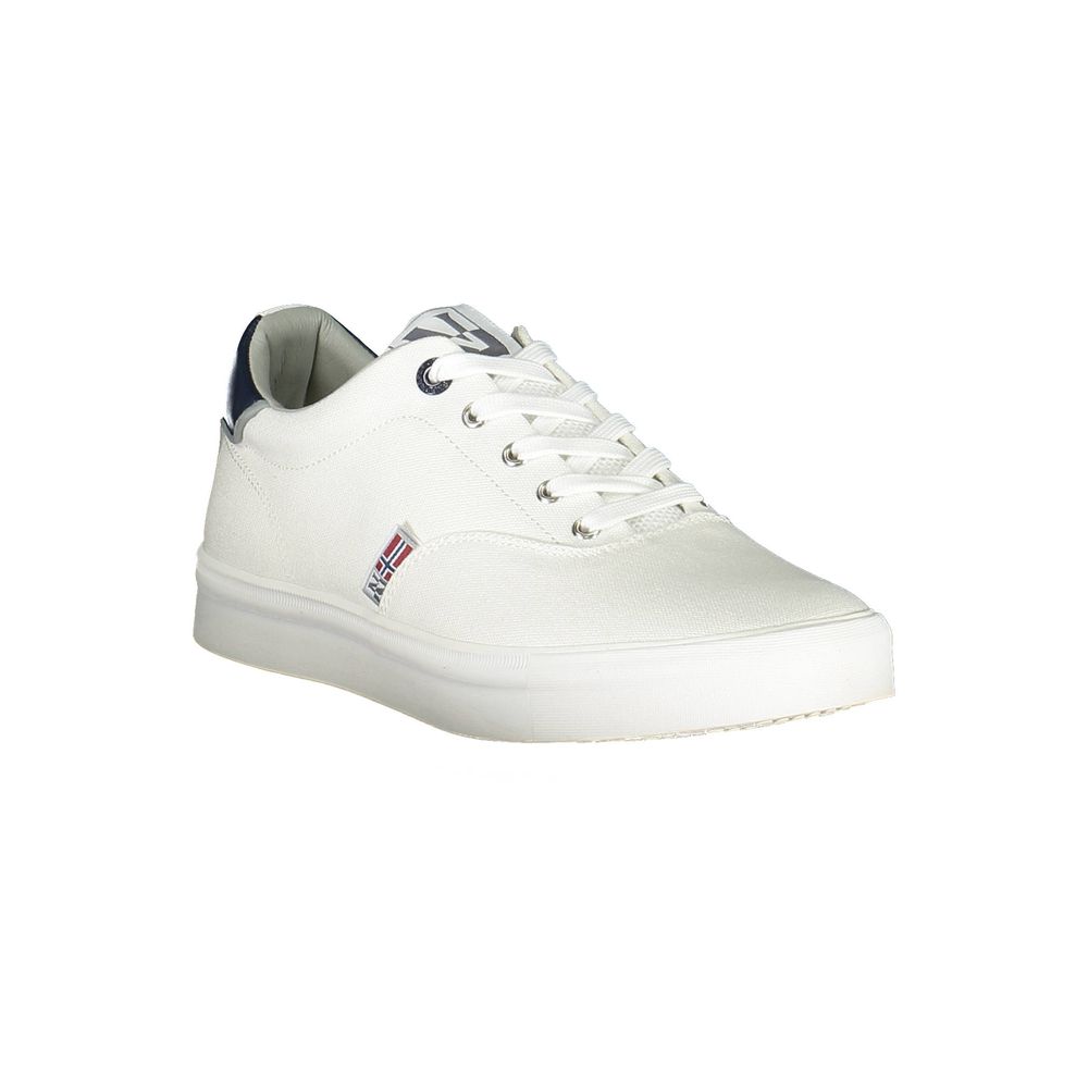 Napapijri White Polyester Athletic Sneakers - Luxe Nova