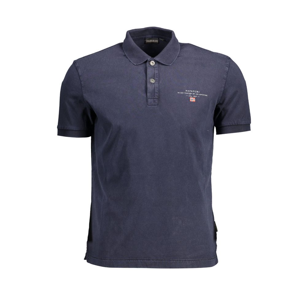 Napapijri Blu Cotton Men Polo - Luxe Nova