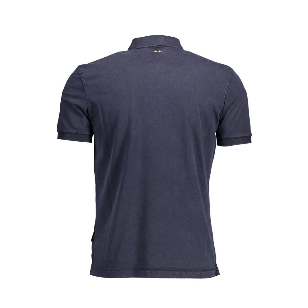 Napapijri Blu Cotton Men Polo - Luxe Nova