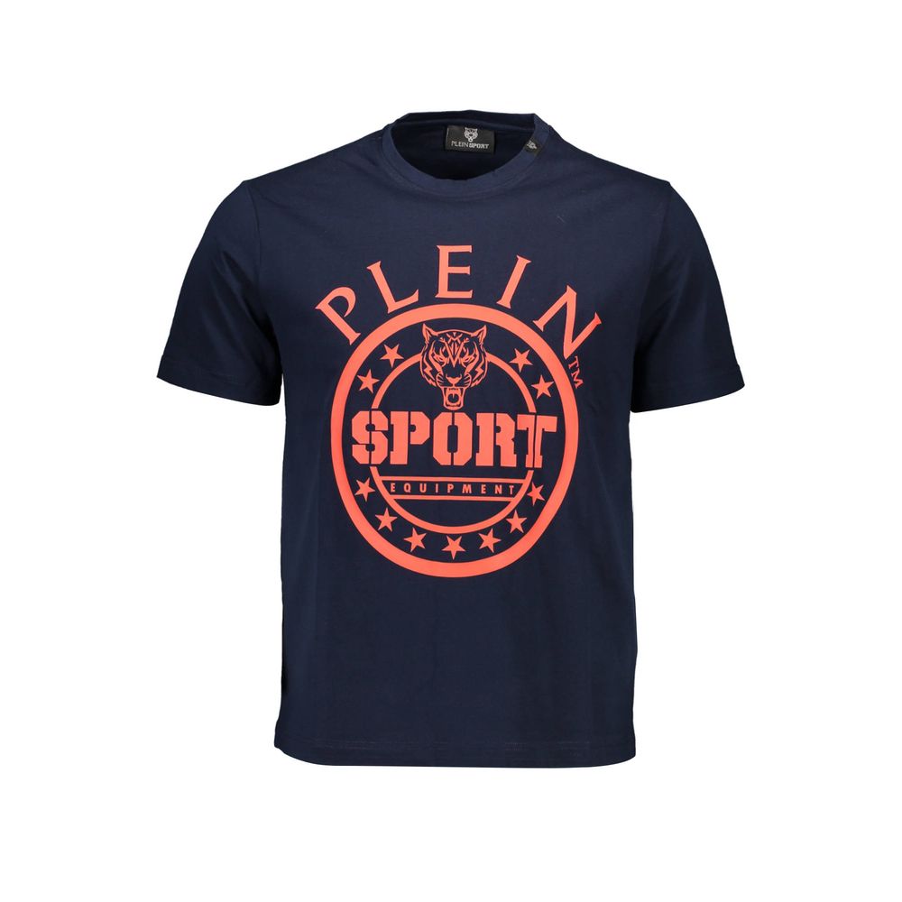 Plein Sport Blue Cotton Men's T-Shirt - Luxe Nova