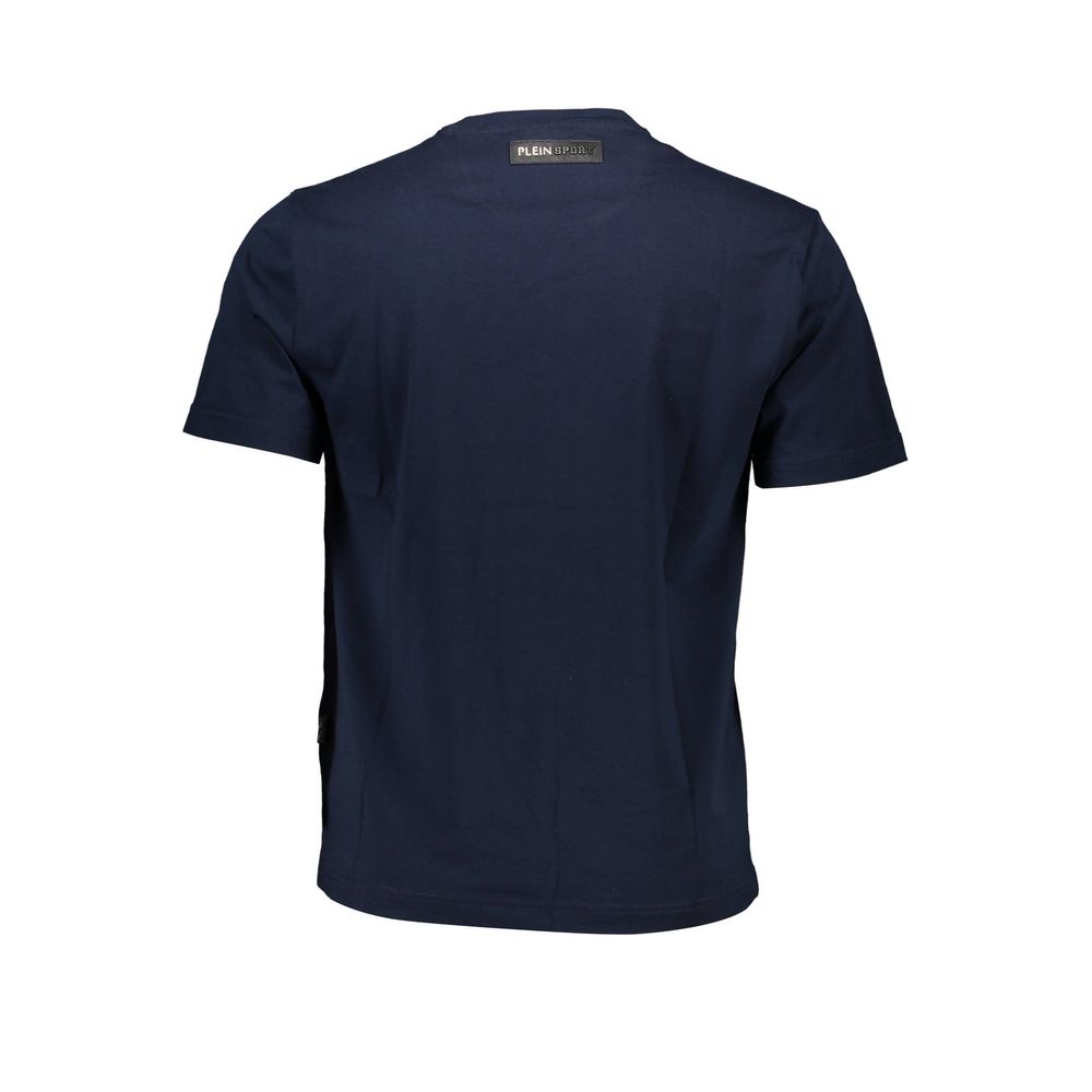 Plein Sport Blue Cotton Men's T-Shirt - Luxe Nova