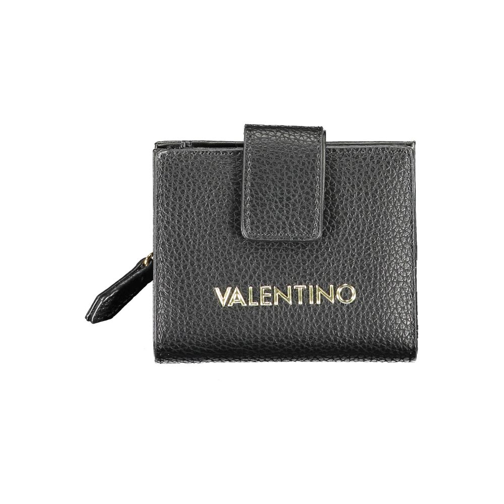 Mario Valentino Black Polyurethane Women Wallet - Luxe Nova