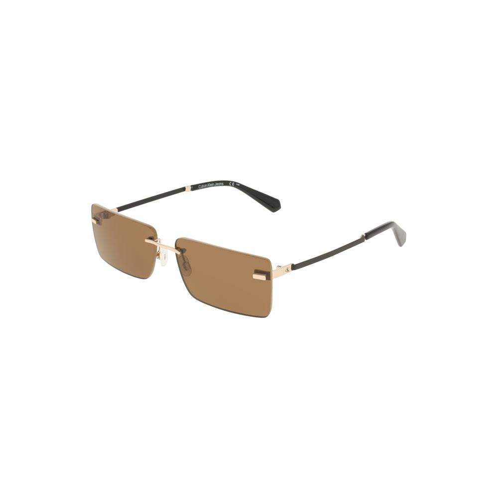Calvin Klein Beige Metal Women Sunglasses - Luxe Nova