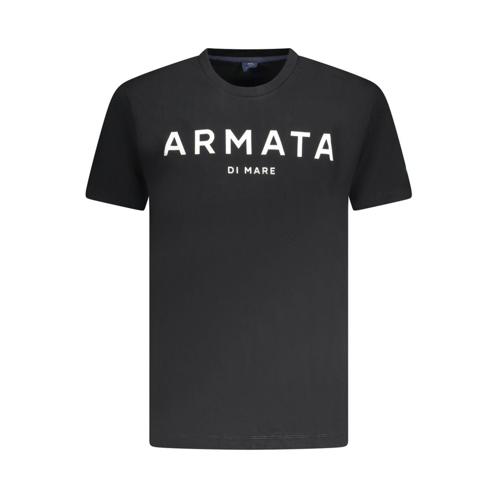 Armata Di Mare Black Cotton Men's T-Shirt - Luxe Nova