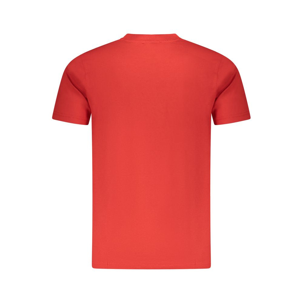 Cavalli Class Red Cotton Men T-Shirt - Luxe Nova