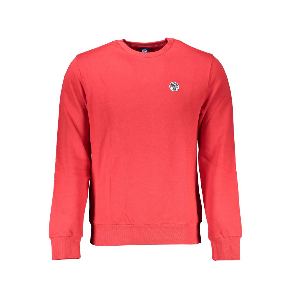North Sails Red Cotton Men Sweater - Luxe Nova