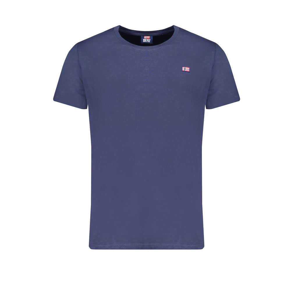 Norway 1963 Blue Cotton Men T-Shirt - Luxe Nova