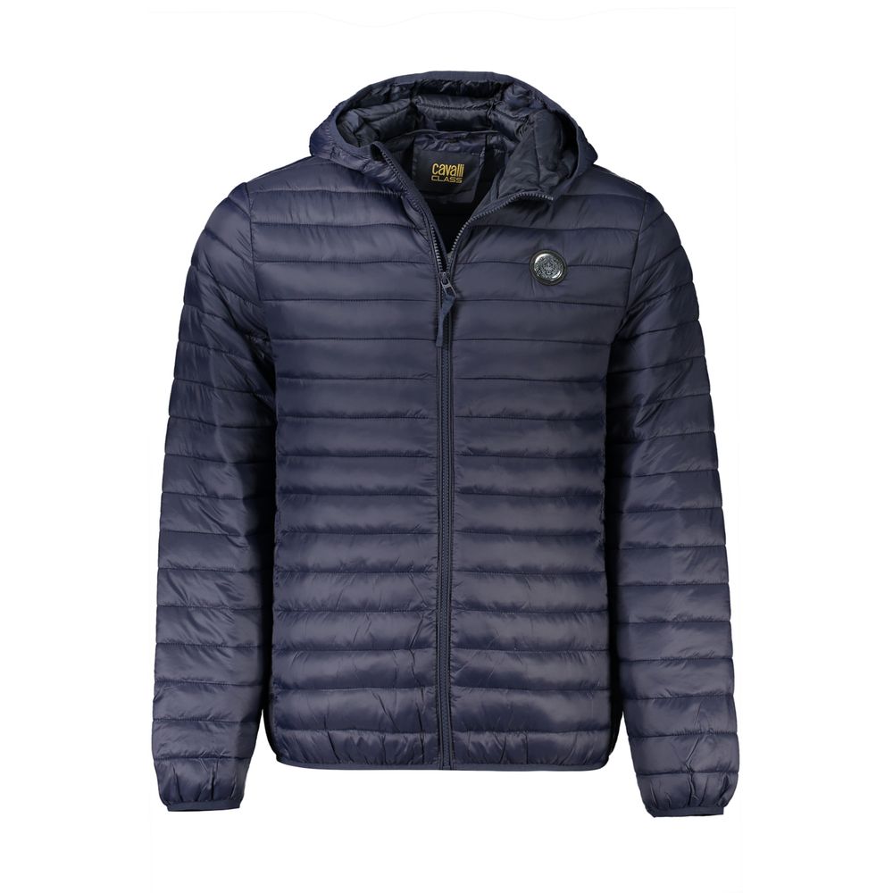 Cavalli Class Blue Polyamide Men's Jacket - Luxe Nova
