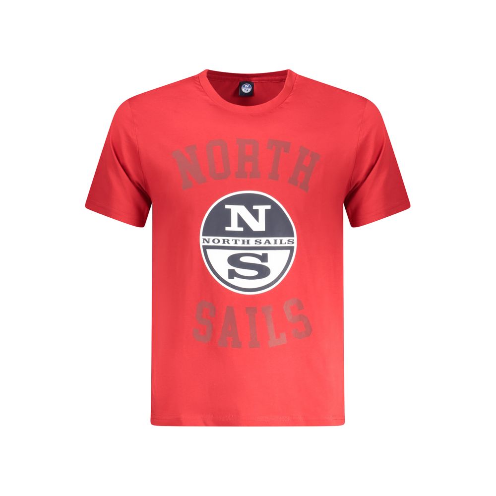 North Sails Rosso Cotton Mens T-Shirt - Luxe Nova