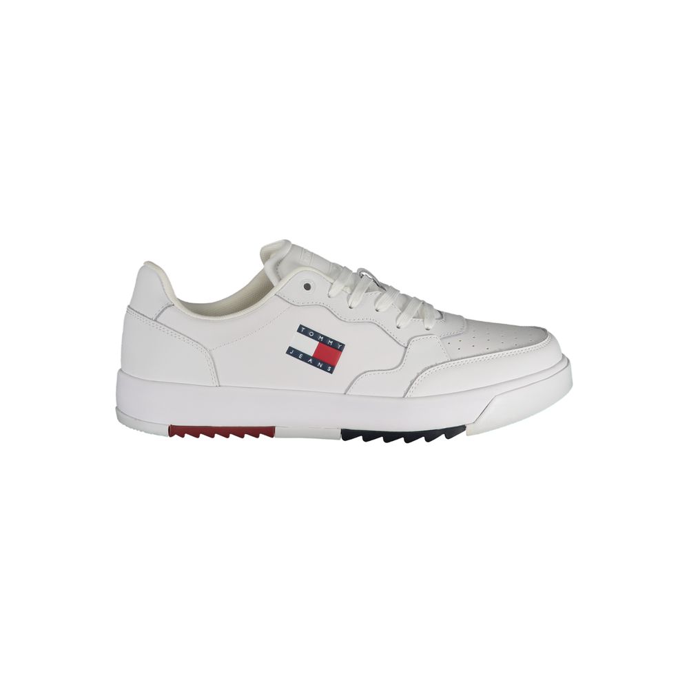 Tommy Hilfiger White Polyurethane Men's Sneaker - Luxe Nova