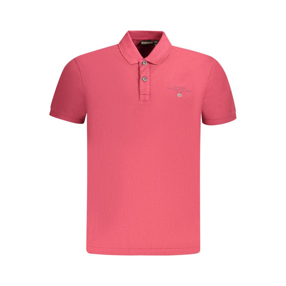 Napapijri Rosso Cotton Men Polo - Luxe Nova