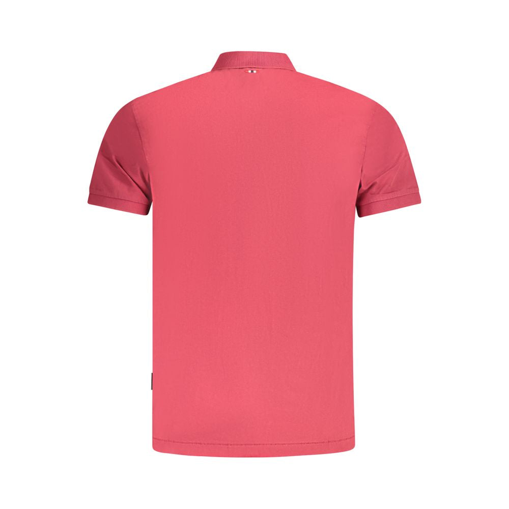 Napapijri Rosso Cotton Men Polo - Luxe Nova