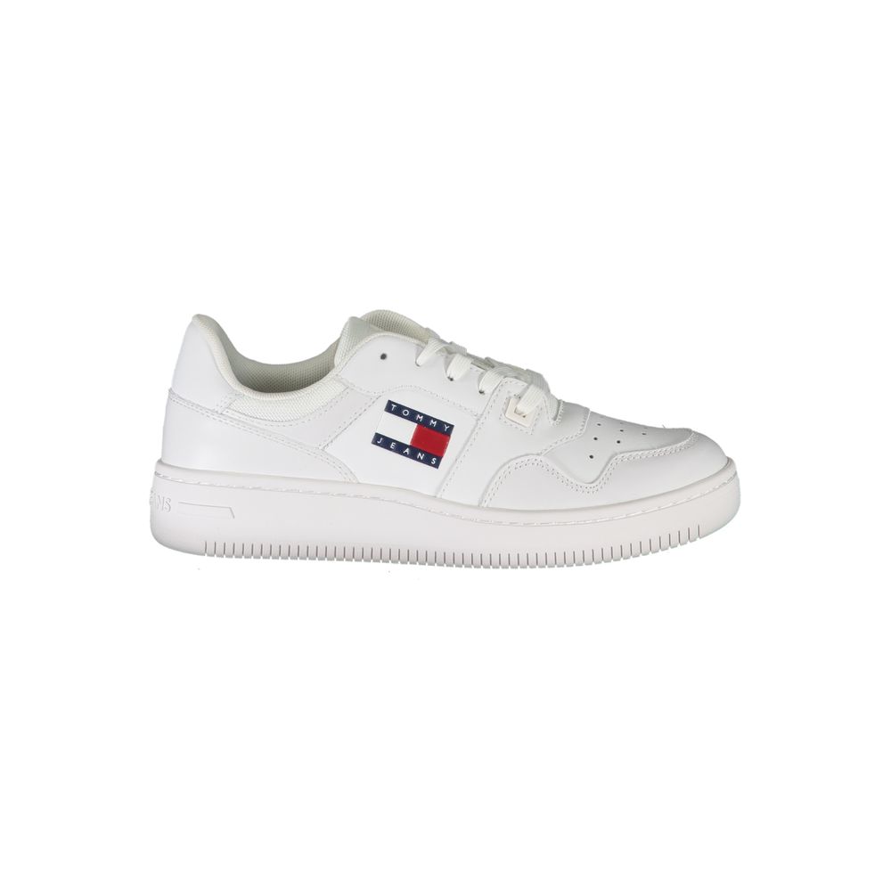 Tommy Hilfiger White Leather Women Sneaker - Luxe Nova