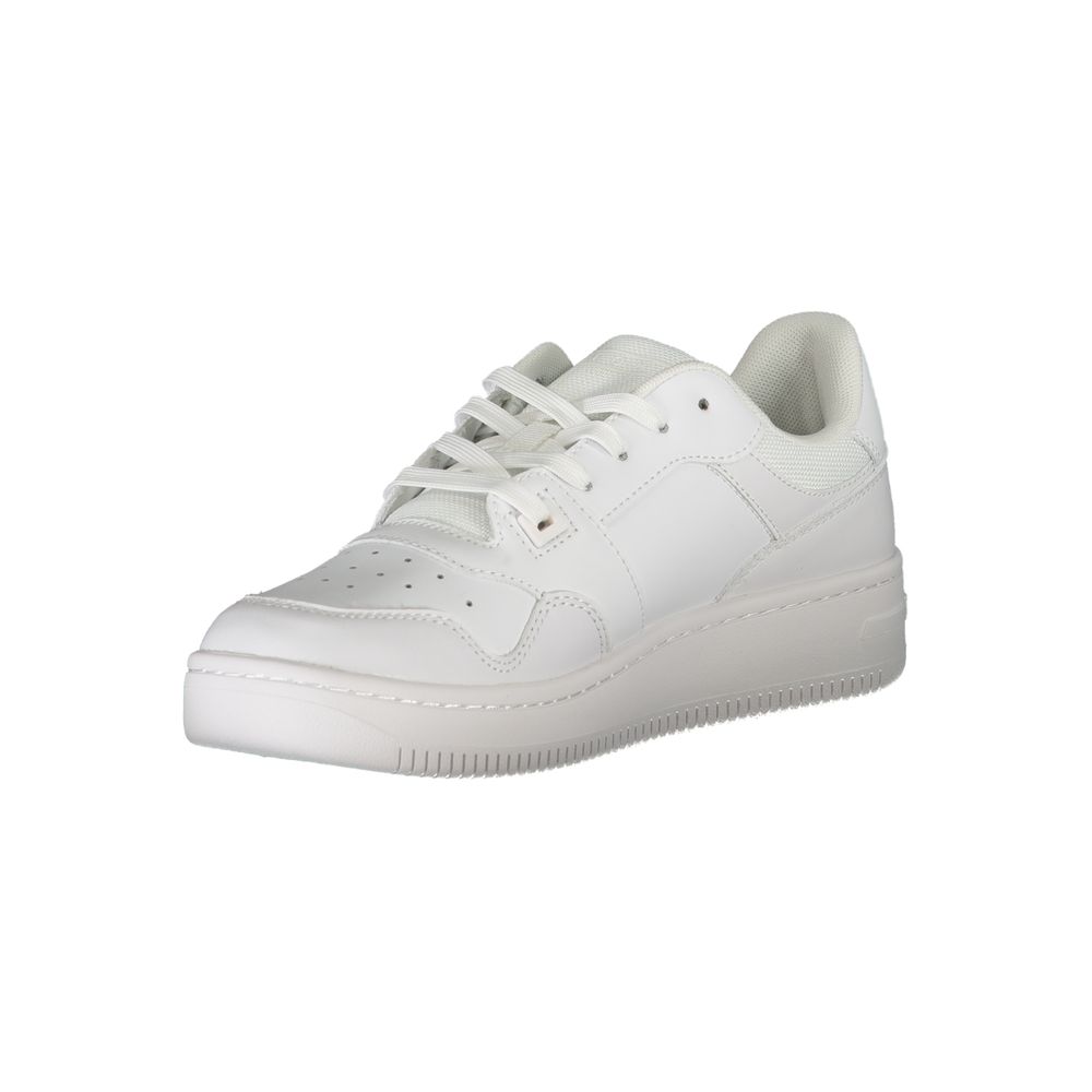 Tommy Hilfiger White Leather Women Sneaker - Luxe Nova