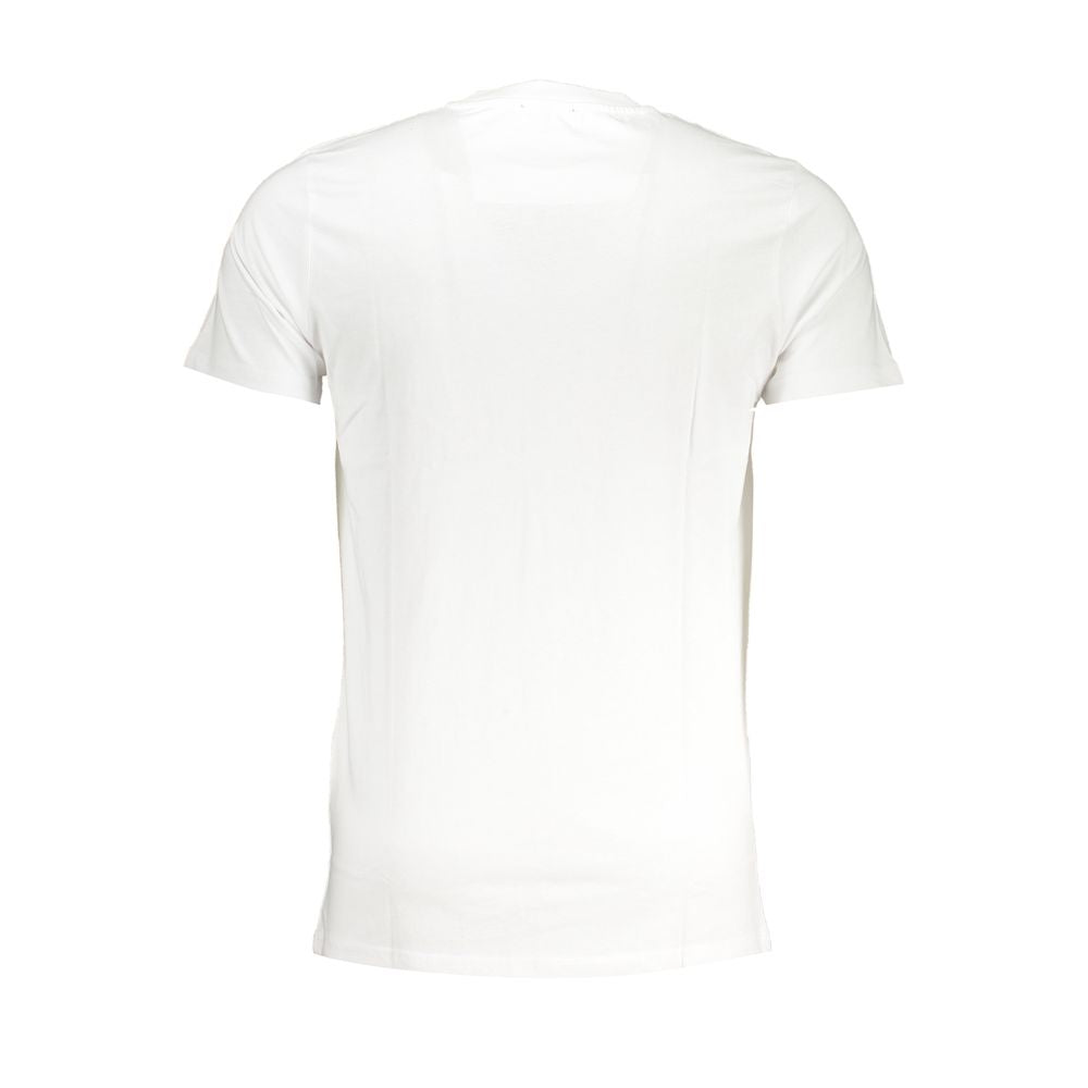 Cavalli Class Bianco Cotton Men T-Shirt - Luxe Nova