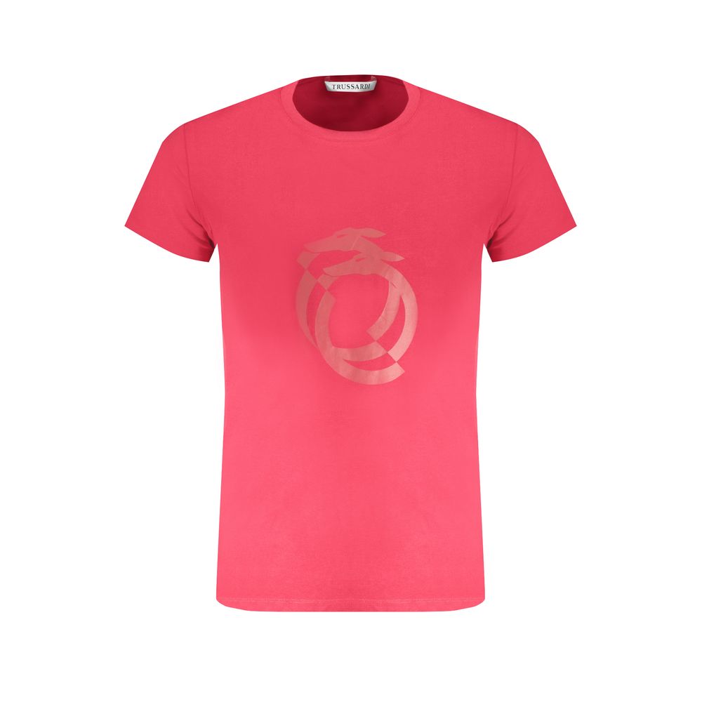 Trussardi Rosso Cotton Men T-Shirt - Luxe Nova