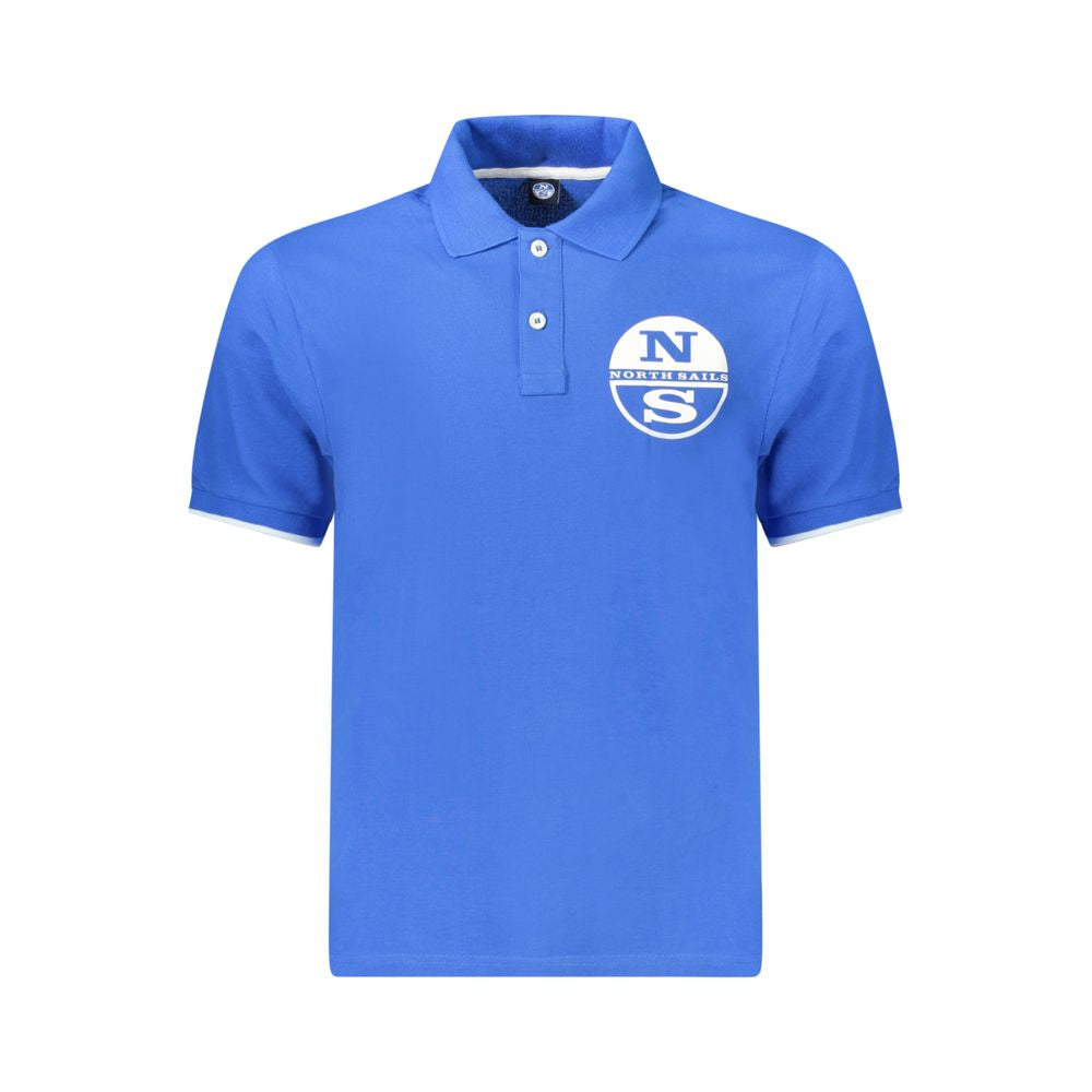 North Sails Blue Cotton Men Polo - Luxe Nova