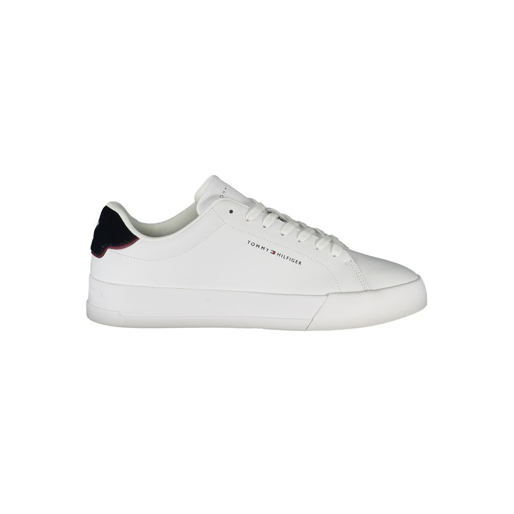 Tommy Hilfiger Bianco Polyurethane Men Sneaker - Luxe Nova