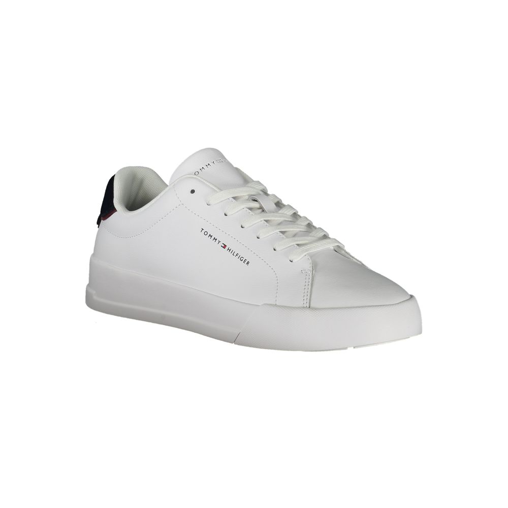 Tommy Hilfiger Bianco Polyurethane Men Sneaker - Luxe Nova
