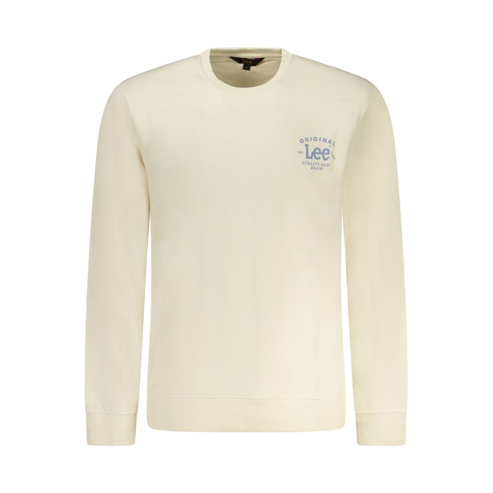 Lee Beige Cotton Men Sweatshirt - Luxe Nova