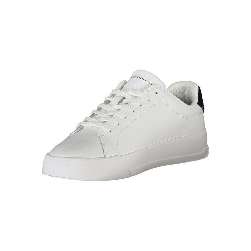 Tommy Hilfiger Bianco Polyurethane Men Sneaker - Luxe Nova