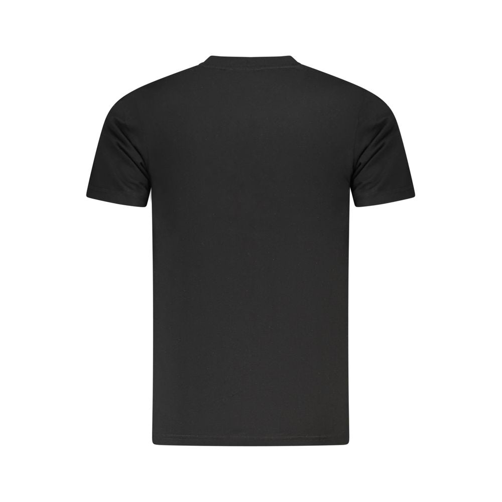 Cavalli Class Nero Cotton Men T-Shirt - Luxe Nova