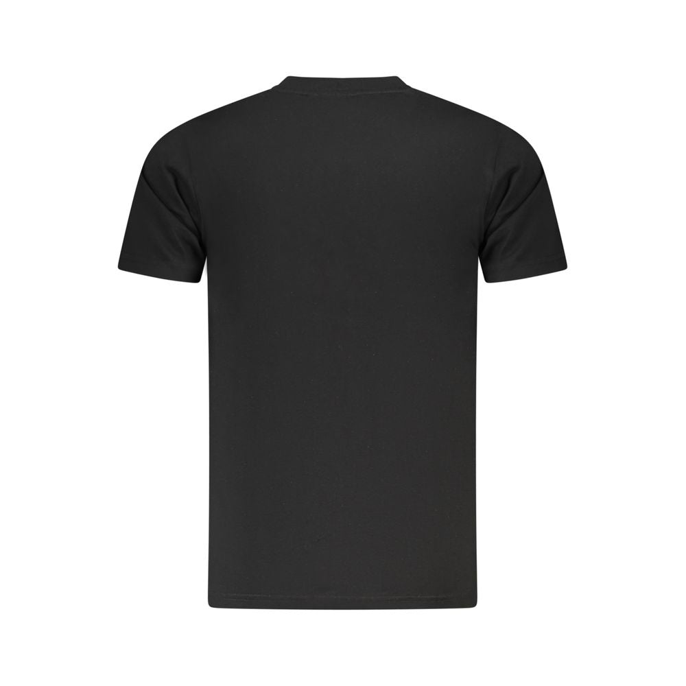 Cavalli Class Black Cotton Men T-Shirt - Luxe Nova