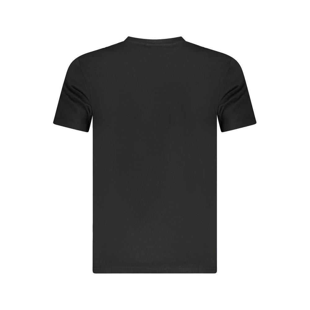 Cavalli Class Black Cotton Men T-Shirt - Luxe Nova
