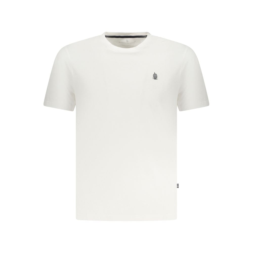 Marina Yachting Bianco Cotton Men T-Shirt - Luxe Nova