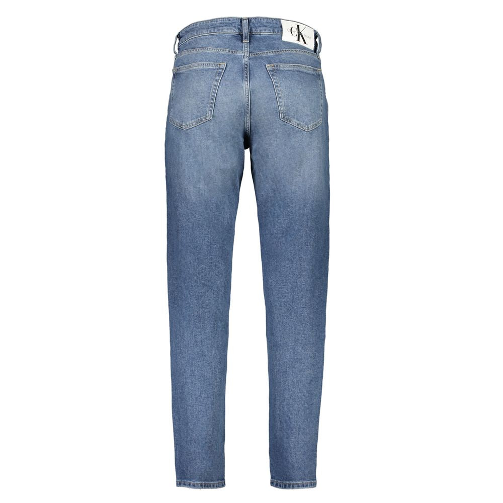 Calvin Klein Blu Cotton Men's Tapered Jean - Luxe Nova
