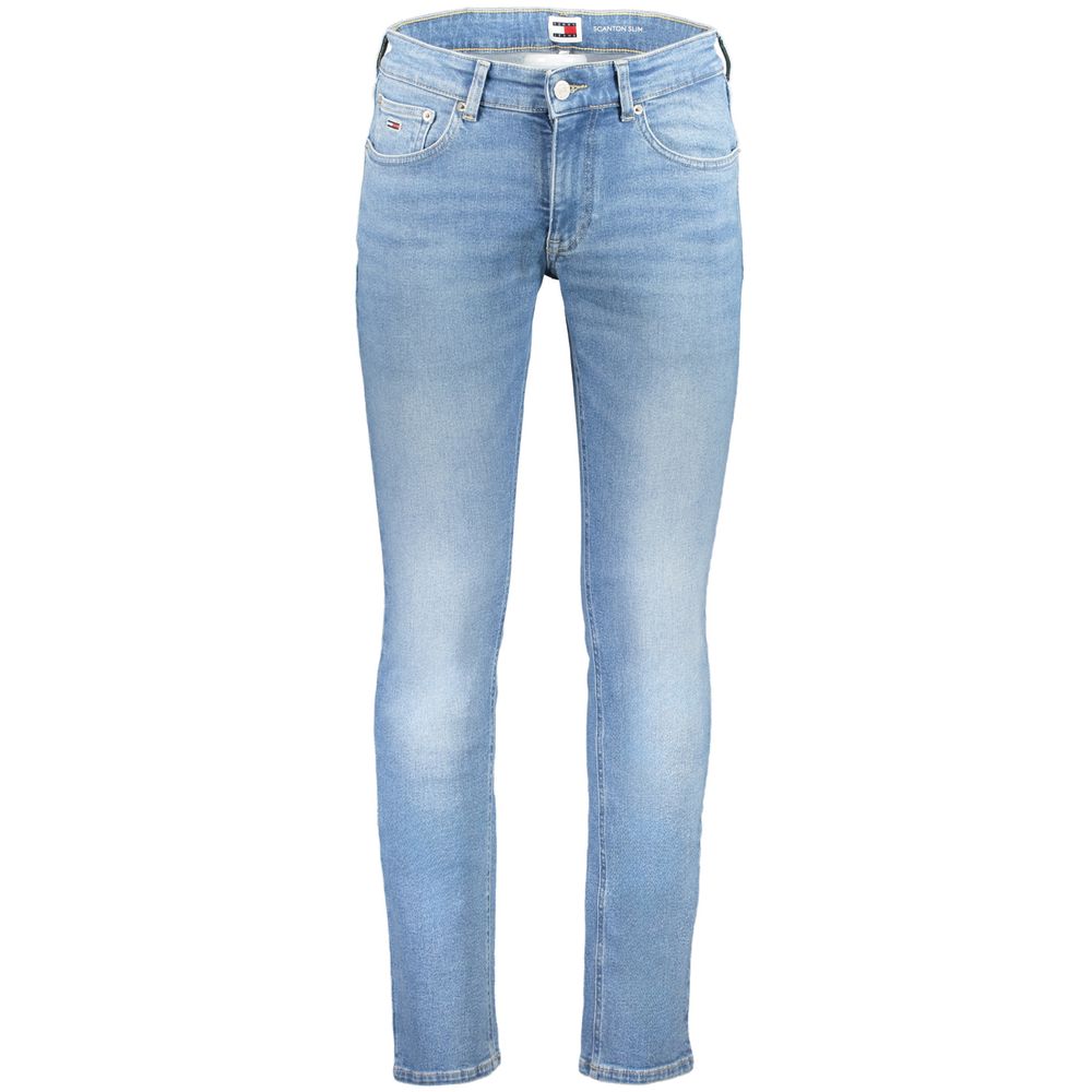 Tommy Hilfiger Azzurro Cotton Slim Men Jeans - Luxe Nova