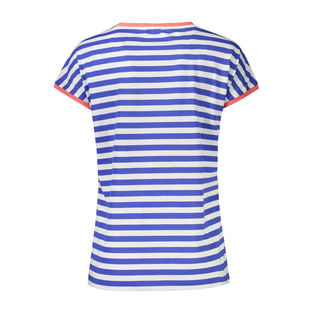 North Sails Blue Cotton Women T-Shirt - Luxe Nova