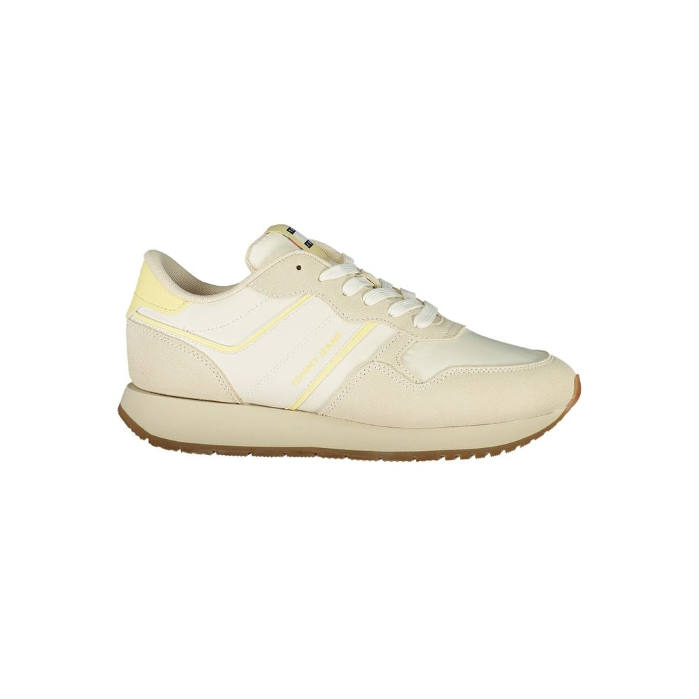 Tommy Hilfiger Beige Polyurethane Women Sneaker - Luxe Nova