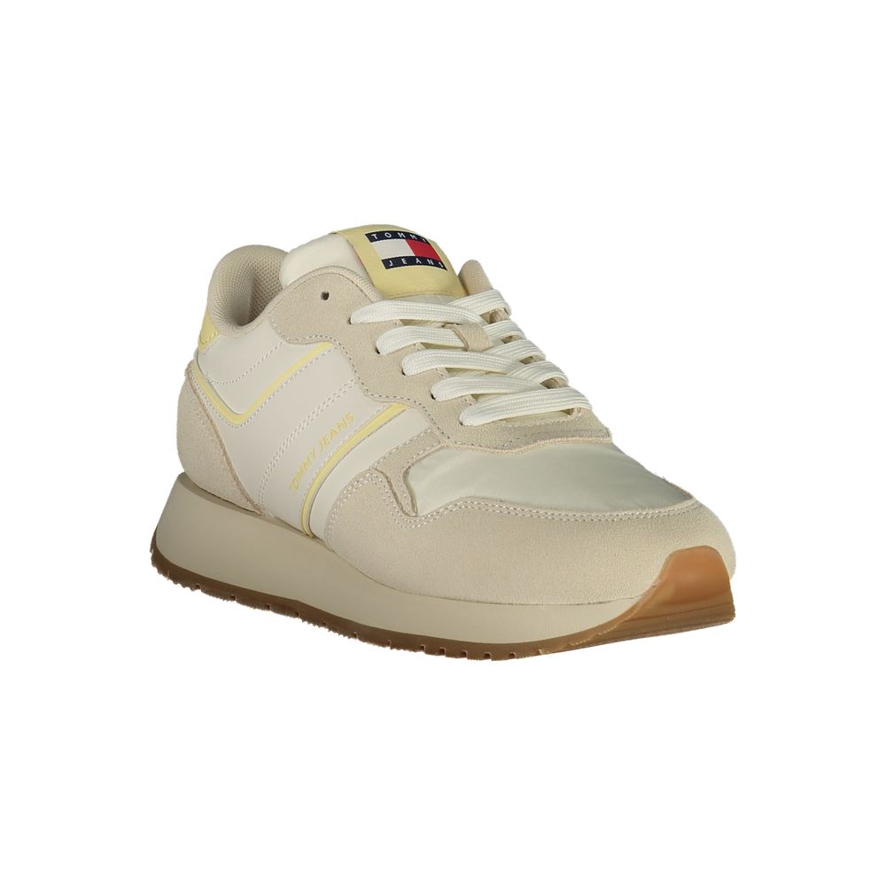 Tommy Hilfiger Beige Polyurethane Women Sneaker - Luxe Nova