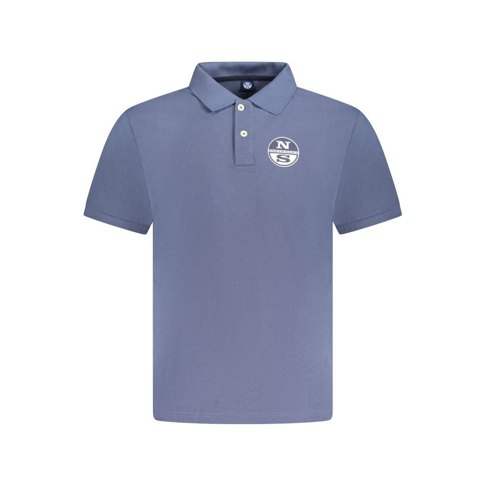 North Sails Blue Cotton Men Polo - Luxe Nova