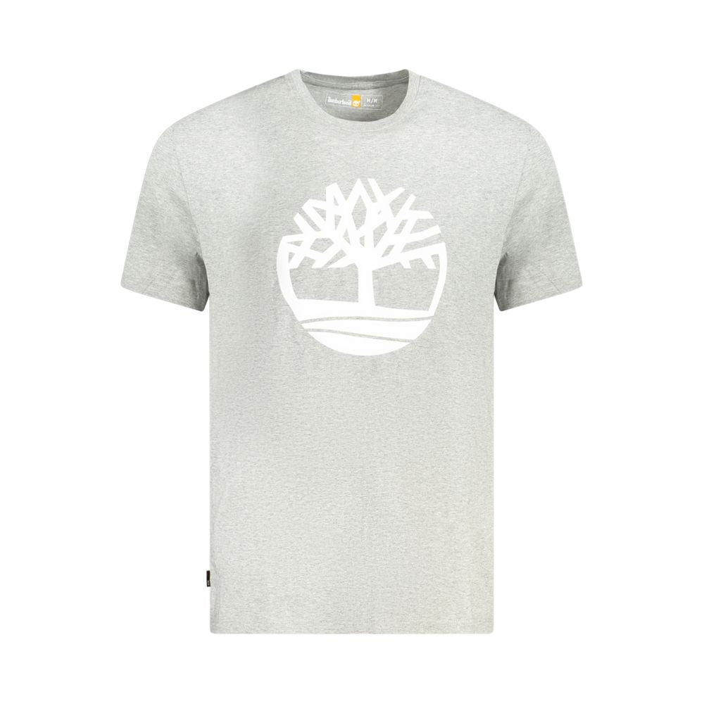 Timberland Grigio Cotton Men T-Shirt - Luxe Nova