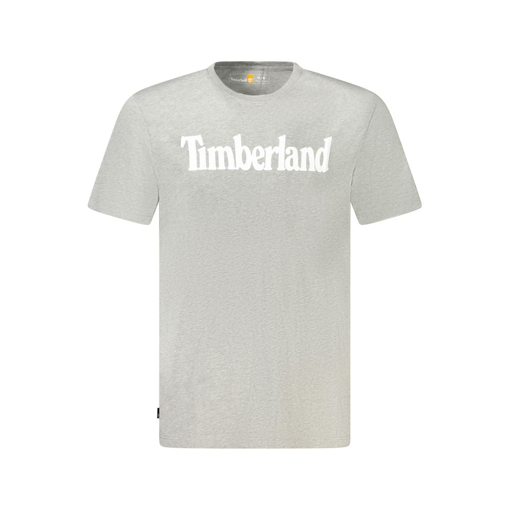 Timberland Grigio Cotton Men T-Shirt - Luxe Nova