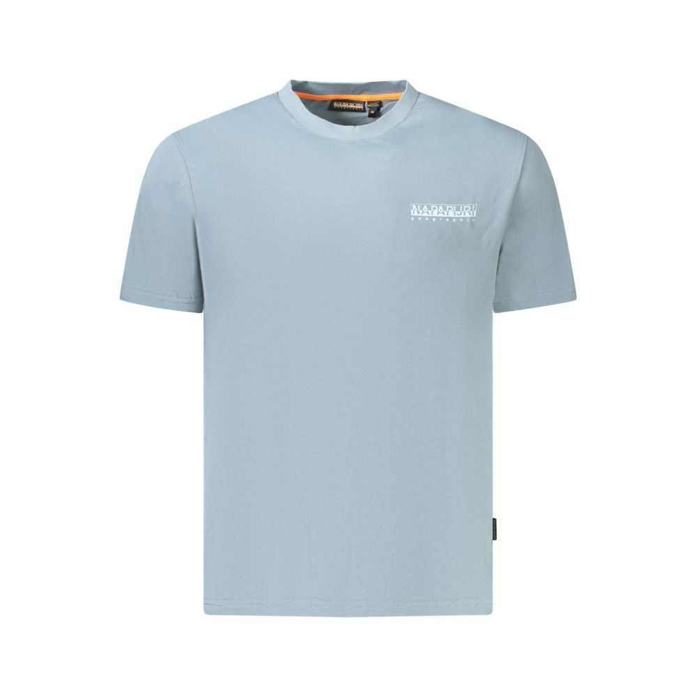 Napapijri Grigio Cotton Men T-Shirt - Luxe Nova