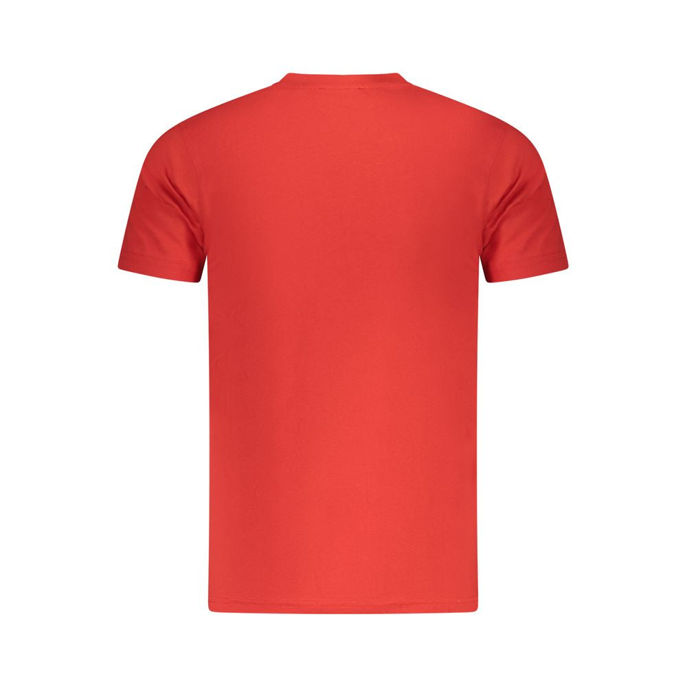 Cavalli Class Rosso Cotton Men T-Shirt - Luxe Nova