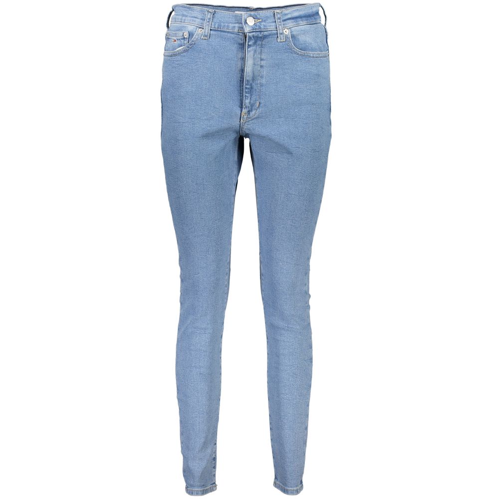 Tommy Hilfiger Azzurro Cotton Women Jeans - Luxe Nova