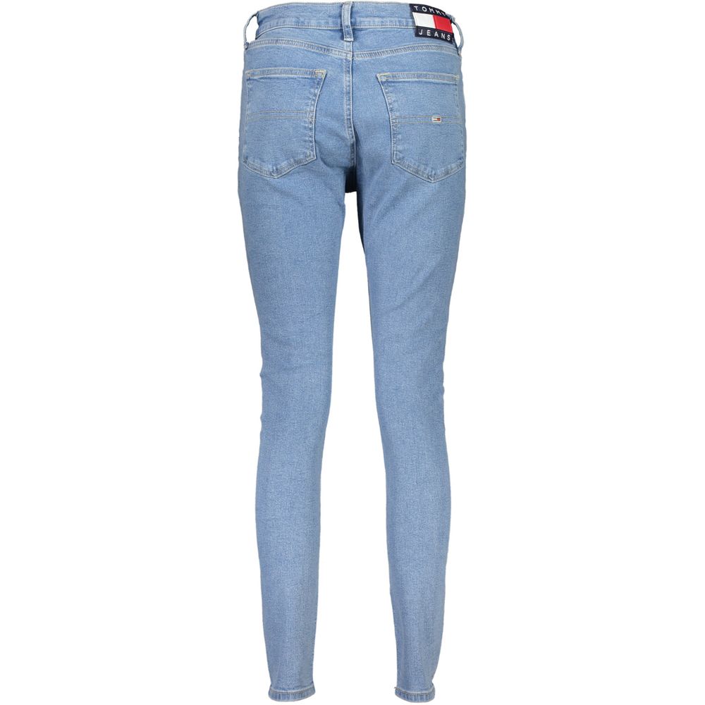 Tommy Hilfiger Azzurro Cotton Women Jeans - Luxe Nova