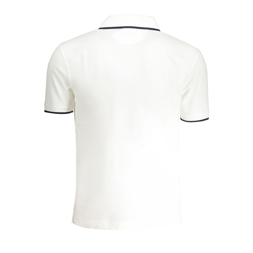 La Martina White Cotton Men's Polo Shirt - Luxe Nova