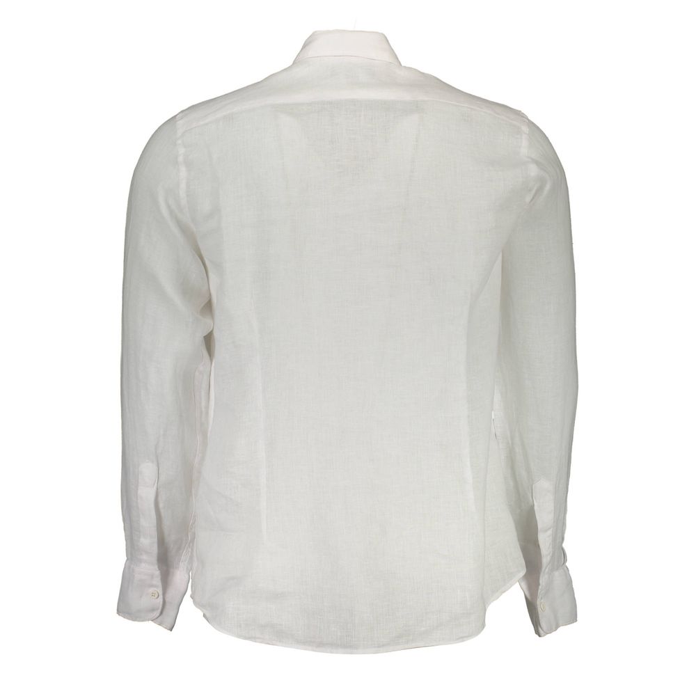 La Martina Bianco Linen Mens Shirt - Luxe Nova