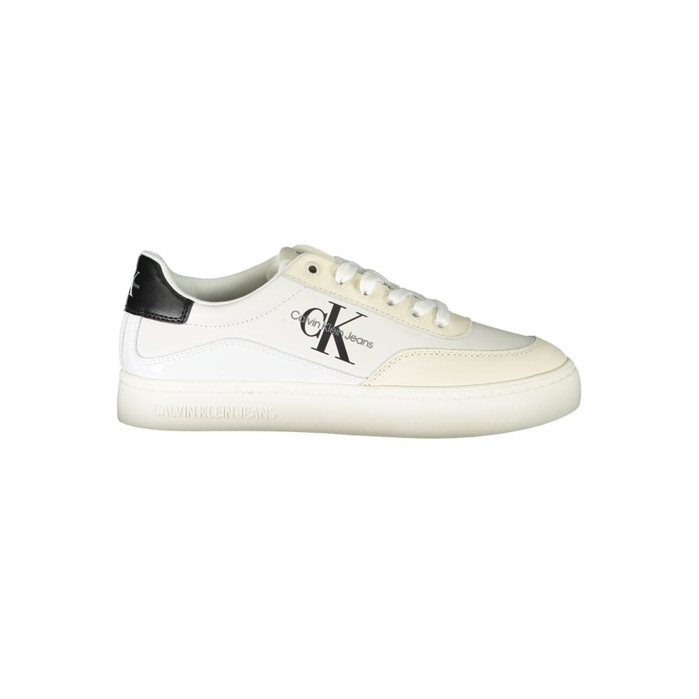 Calvin Klein White Polyurethane Women Sneaker - Luxe Nova