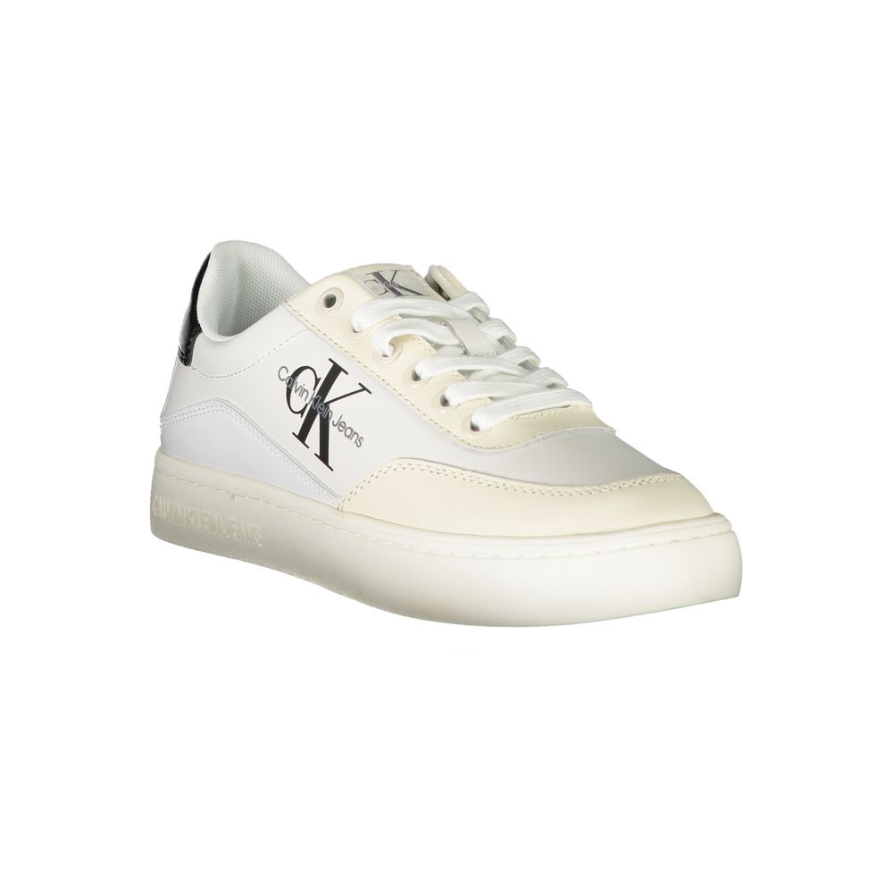 Calvin Klein White Polyurethane Women Sneaker - Luxe Nova