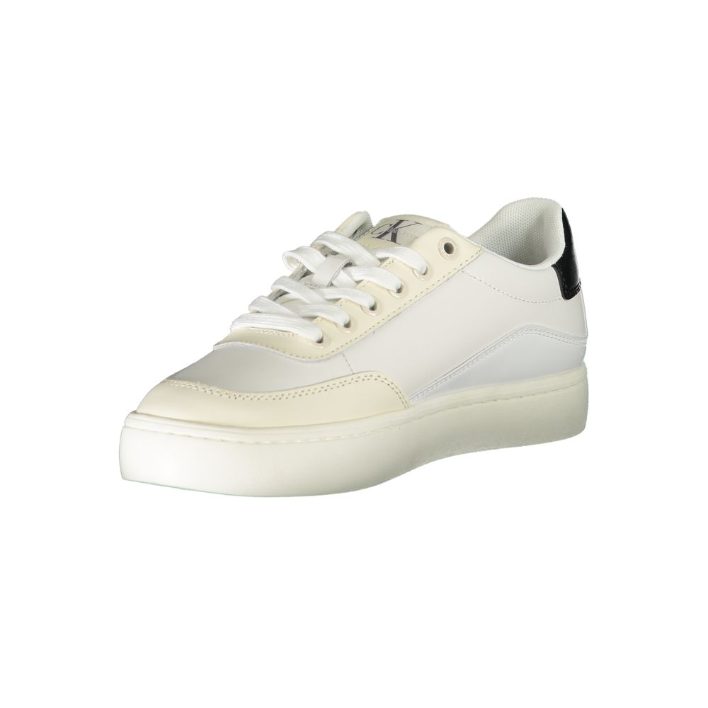 Calvin Klein White Polyurethane Women Sneaker - Luxe Nova